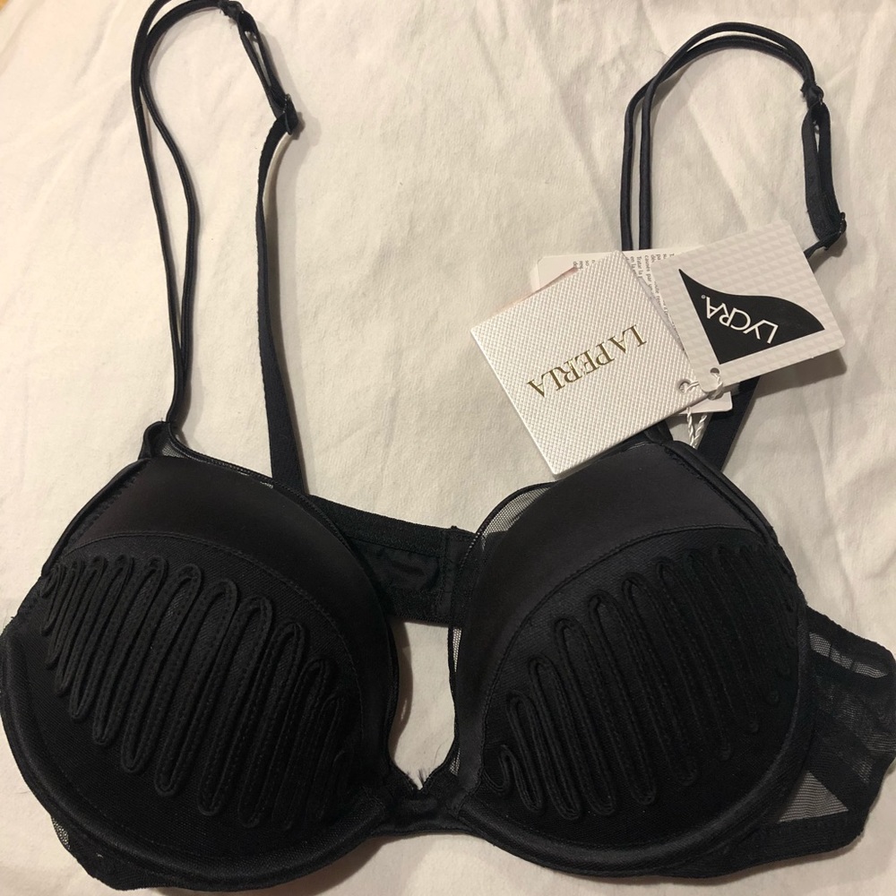 NWT La Perla Black Silk Bra